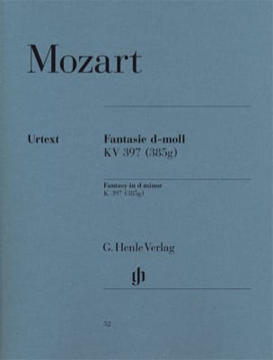 Fantaisie en ré mineur MOZART Partition Piano