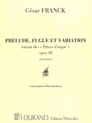 Prélude, Fugue et Variation FRANCK Partition Piano
