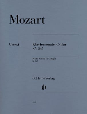 Sonate pour piano en Ut majeur K. 545 MOZART Partition Piano
