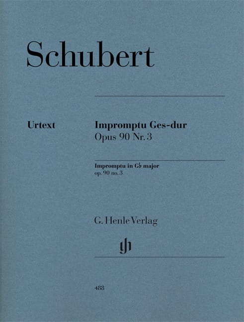 Impromptu en Sol Bémol Majeur Opus 90-3 D 899 SCHUBERT Partition Piano