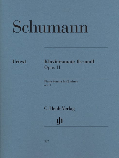 Sonate pour piano en fa dièse mineur Opus 11 SCHUMANN Partition Piano