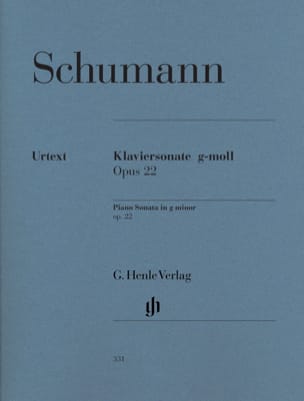 Sonate pour piano en sol mineur Opus 22 SCHUMANN Partition Piano