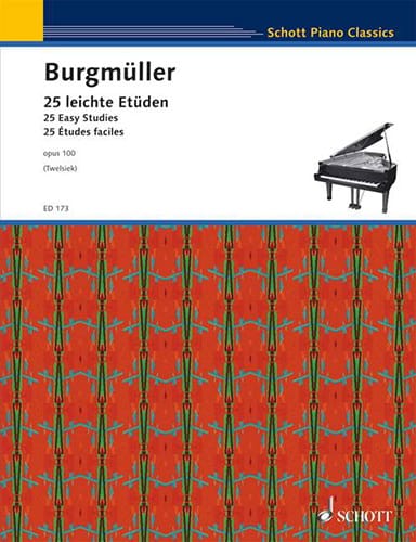 25 Etudes Faciles Opus 100 Frédéric Burgmuller Partition Piano