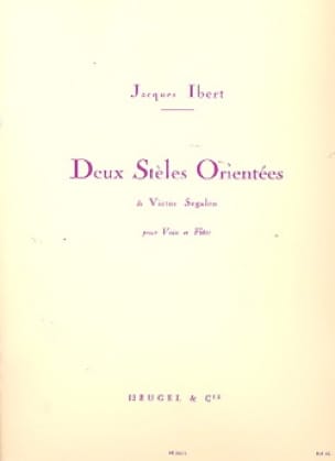 2 Stèles Orientées IBERT Partition Flûte traversière