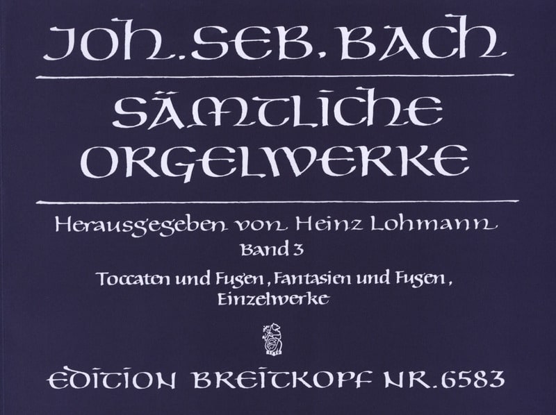 Sämtliche Orgelwerke Volume 3 BACH Partition Orgue