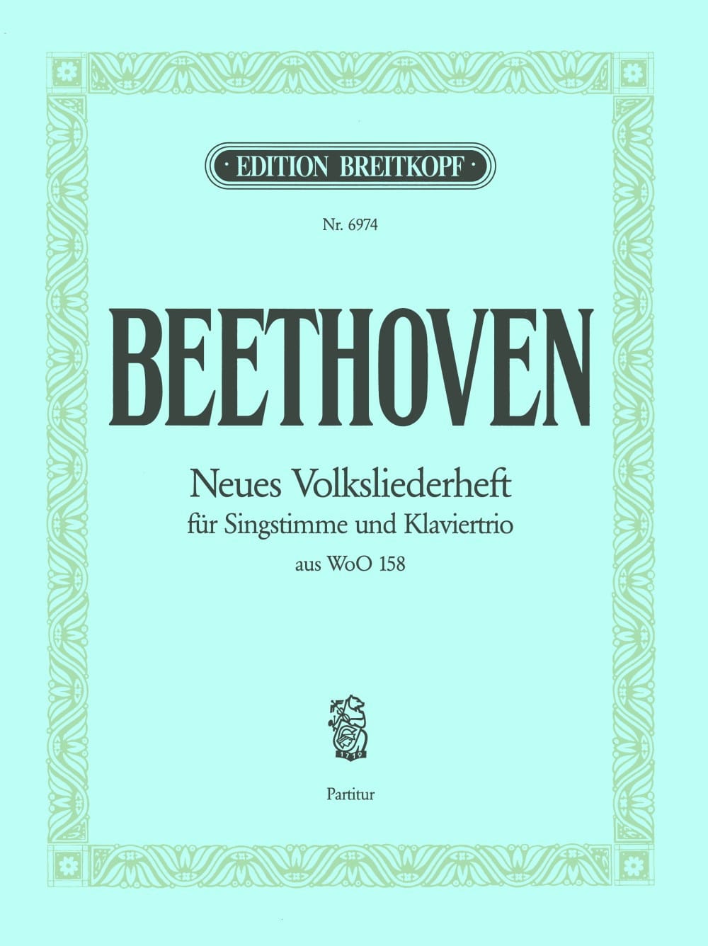 Neues Volksliederheft Woo 158 Chant Conducteur - BEETHOVEN - Partition