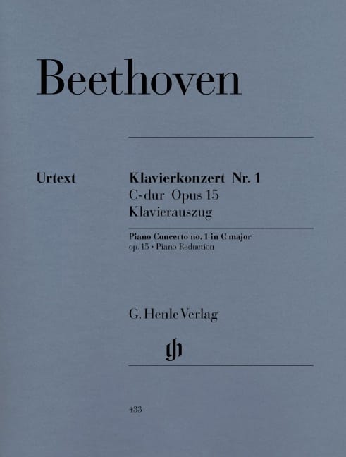 Concerto n° 1 en Ut majeur Opus 15 BEETHOVEN Partition Piano