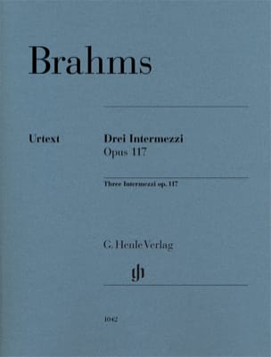 3 Intermezzi Op. 117 BRAHMS Partition Piano