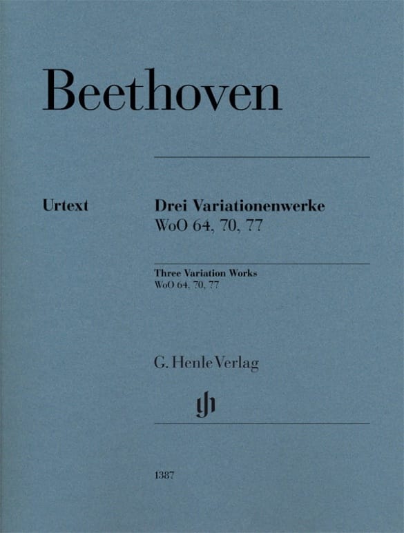 3 Variationenwerke BEETHOVEN Partition Piano