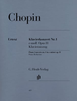 Concerto pour piano n° 1 en Mi mineur Opus 11 CHOPIN Partition Piano