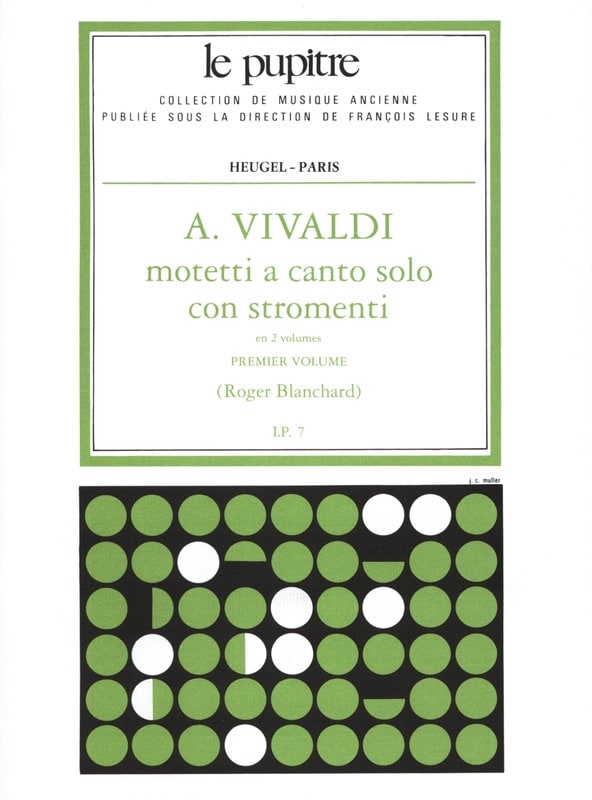 Motetti A Canto Solo Con Stromenti Volume 1 - VIVALDI - Partition