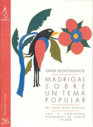 Madrigal sobre un tema popular - Xavier Montsalvatge - Partition