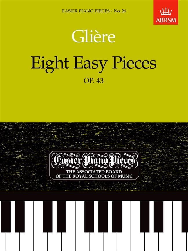 8 Easy Pieces Reinhold Glière Partition Piano