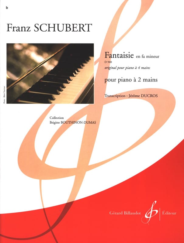 Fantaisie en fa mineur D 940 opus 103 2 Mains SCHUBERT Partition Piano