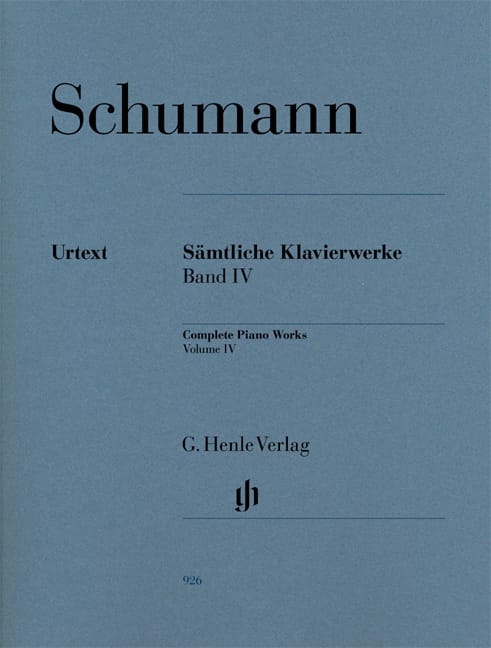 Oeuvre Complète Pour Piano - Volume 4 - SCHUMANN - Partition - Piano